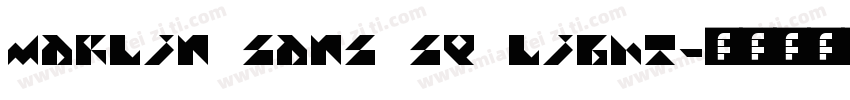 Marlin Sans SQ Light字体转换